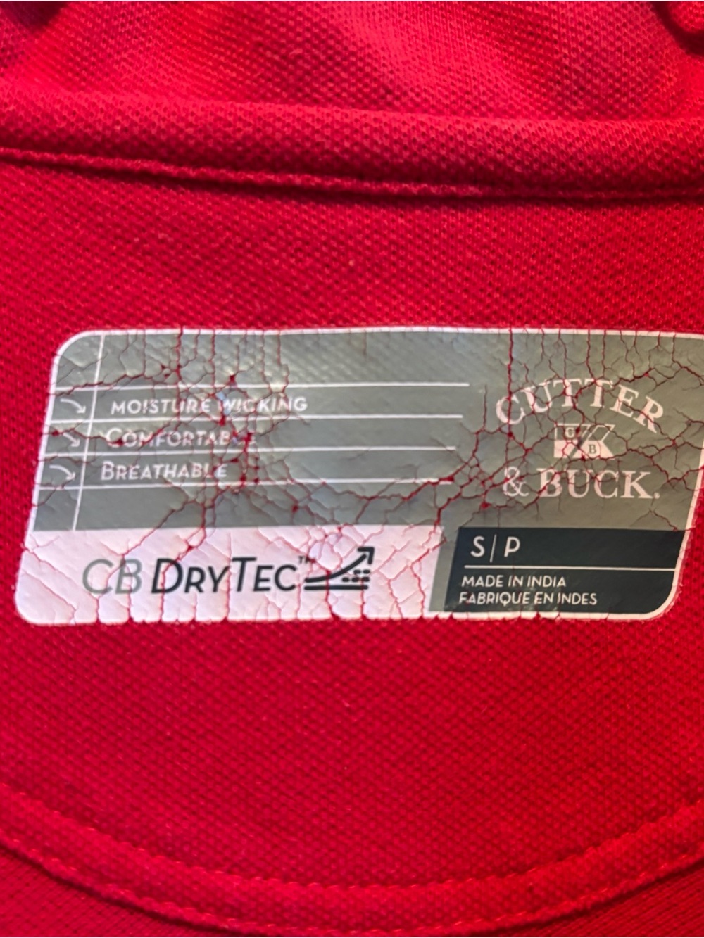 Cutter & Buck Red Polo Top with Tennessee Titans Logo - Picture 3 of 6